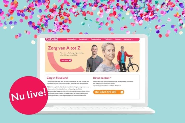 Website live nieuwsbericht