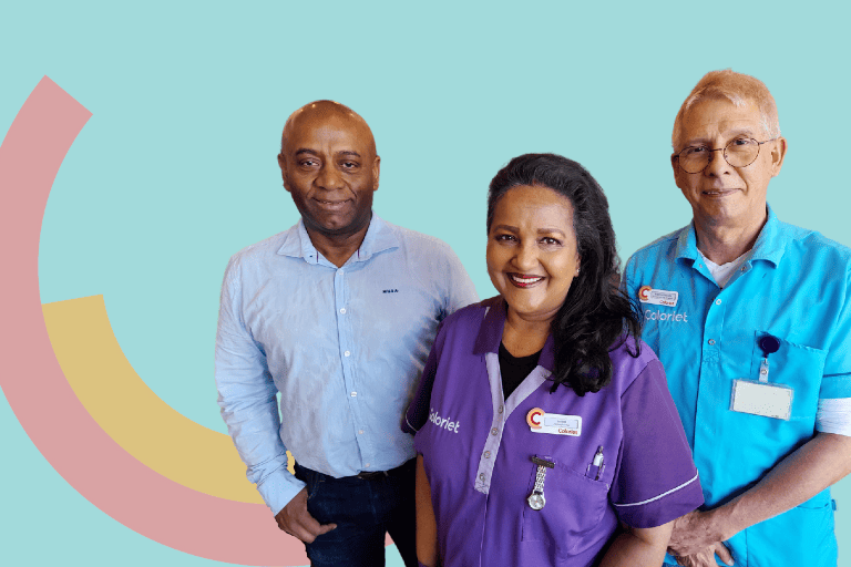 Werken bij coloriet etalage