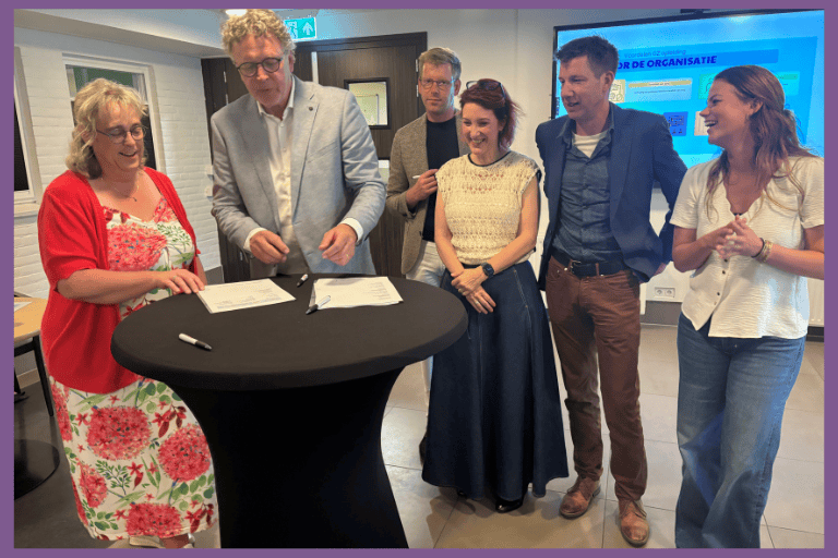 Gop flevo ondertekening coloriet